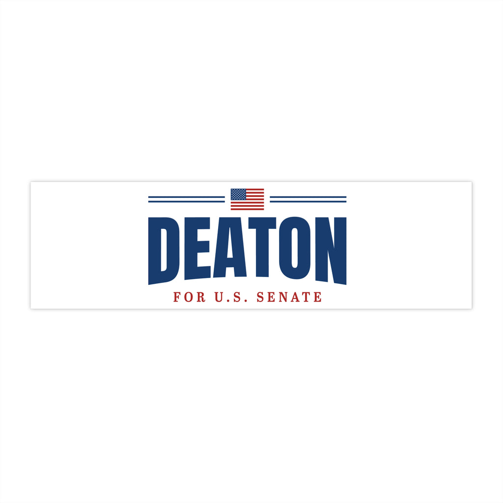 Senate Campaign Bumper Sticker — "DEATON for U.S. Senate"