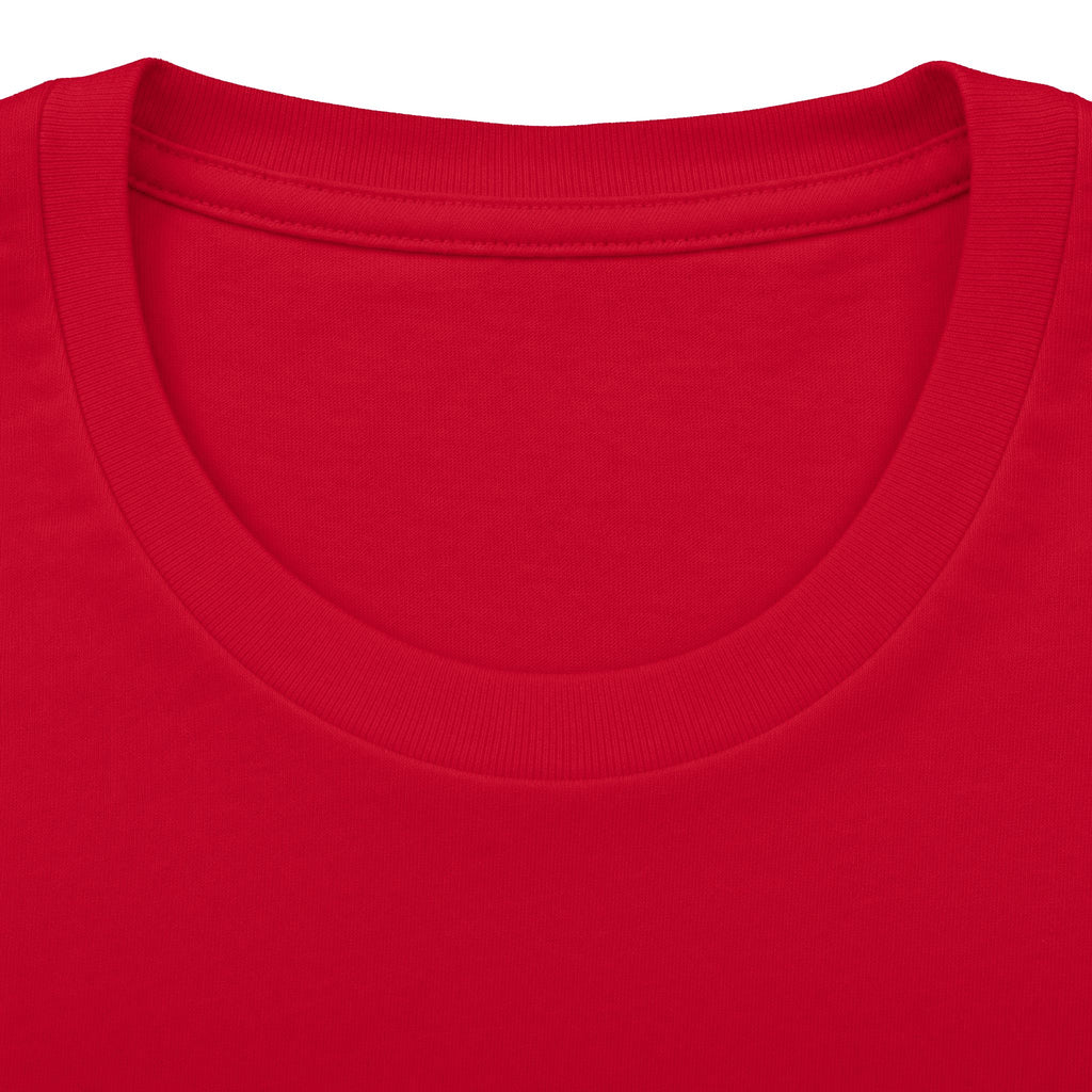 Deaton 'People Over Politics' Red Crew Tee — Back Number 26 Cotton T-Shirt