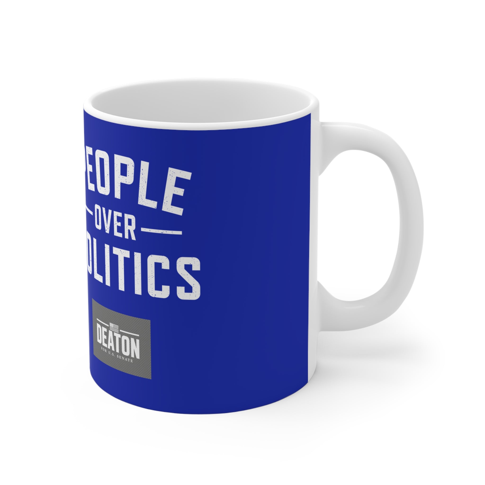 People Over Politics 11oz Coffee Mug — Political Campaign & Activist Gift