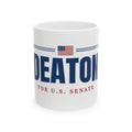 Campaign Ceramic Mug — 'For U.S. Senate' Political Coffee Cup with American Flag