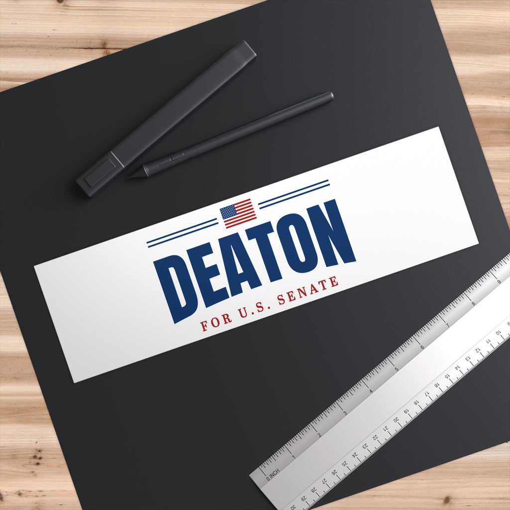 Senate Campaign Bumper Sticker — "DEATON for U.S. Senate"