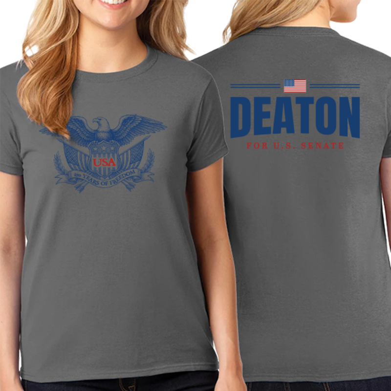 USA Charcoal Cotton T-Shirt