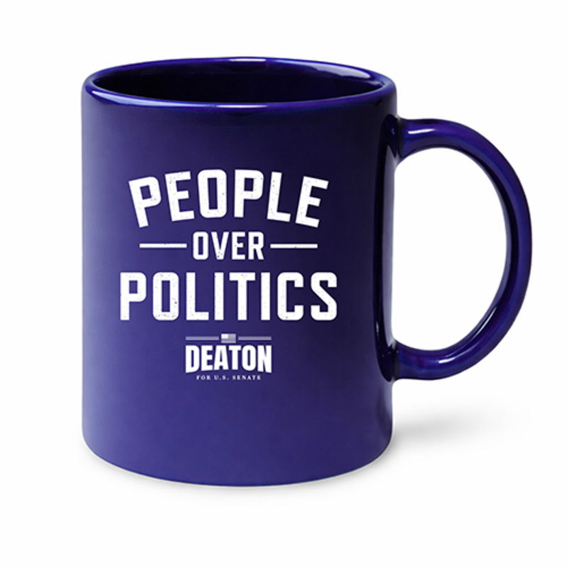 John Deaton for Senate Cobalt Coffee Mug