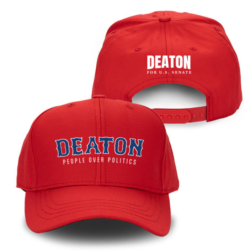 Deaton Red Structured Adjustable Hat