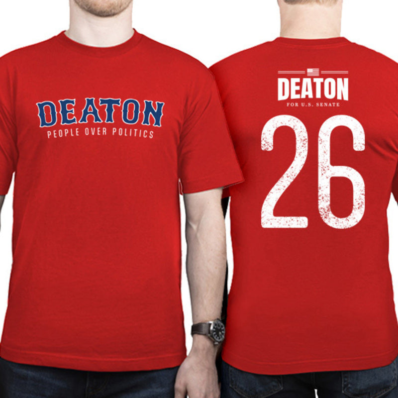 Deaton Red Cotton T-Shirt