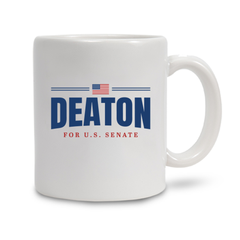 John Deaton for Senate White Coffee Mug