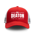 John Deaton for Senate Two-Tone Red Mesh Trucker Hat