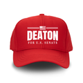 John Deaton for Senate Red Structured Adjustable Hat